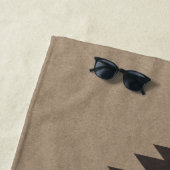 Serviette De Plage Famille Cabine Rustique Sud-Ouest Autochtone Cactu (En situation)