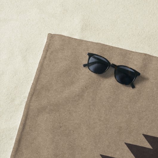 Serviette De Plage Famille Cabine Rustique Sud-Ouest Autochtone Cactu (En situation)