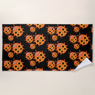 Serviette De Plage Famille de coccinelles mignonnes enfants 