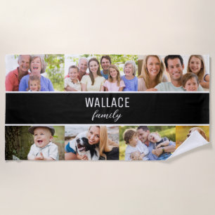 Serviette De Plage Famille de photos multiples