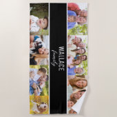 Serviette De Plage Famille de photos multiples (Devant)