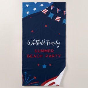Serviette De Plage Famille Swag Vacances Tropicales Correspondance pe