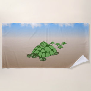 Serviette De Plage Famille Terrapin