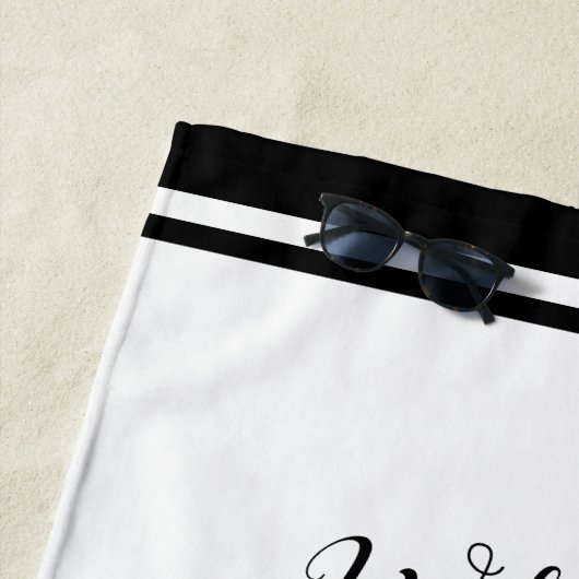 Serviette De Plage Famille Tropical Vacances Palm Tree Keepsaké (En situation)