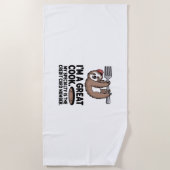 Serviette De Plage Fantaisie Cuisinière suspendue sur une fourche (Devant)