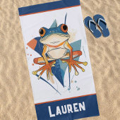 Serviette De Plage Fantastic Frog Art