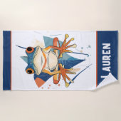 Serviette De Plage Fantastic Frog Art (Devant)