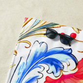 Serviette De Plage Fantastique design florentin Feuilles (En situation)