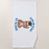 Serviette De Plage Fantastique Sloth Graduation (Devant)