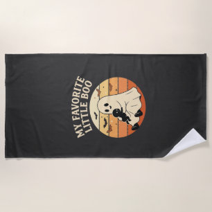 Serviette De Plage Fantôme de bébé Halloween Little Boo préféré Rétro