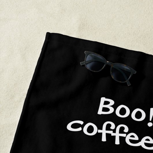 Serviette De Plage Fantôme de café (En situation)