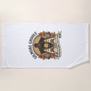 Serviette De Plage Fantôme de Halloween vintage des monstres de Gilmo