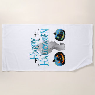 Serviette De Plage Fantôme de Joyeux Halloween - Déguisement d'Hallow