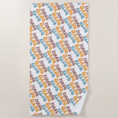 Serviette De Plage Fatigué Dads Club Funny (Devant)