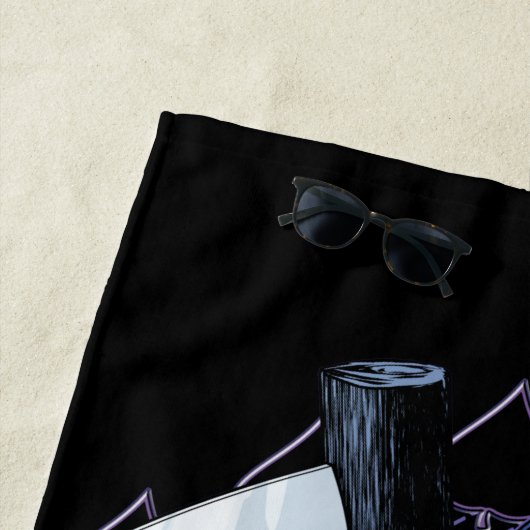 Serviette De Plage Faucheuse  (En situation)