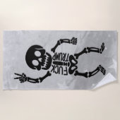 Serviette De Plage FDT Trump Funny Anti Trump Skeleton (Devant)