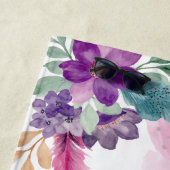 Serviette De Plage Feather & Flowers Mr et Mrs Mariage personnalisé (En situation)