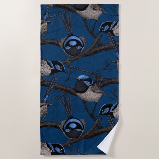 Serviette De Plage Fée de nuit (Devant)