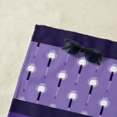Serviette De Plage Fée de pluie violette (En situation)