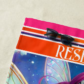 Serviette De Plage Fée Princesse Féminine Colorée (En situation)