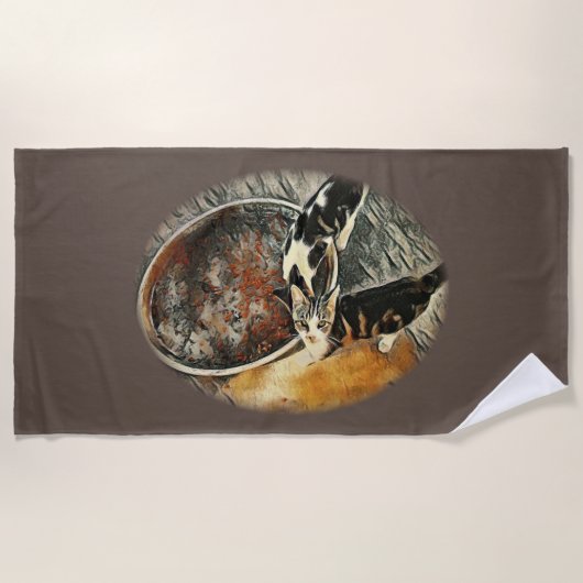 Serviette De Plage Feeding Time ! (Devant)