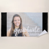 Serviette De Plage Félicitations Grad Photo pour Diplôme Virtuel (Devant)