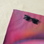 Serviette De Plage Femme Alien aux cheveux cosmiques (En situation)