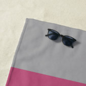 Serviette De Plage Femme personnalisée de ville (En situation)