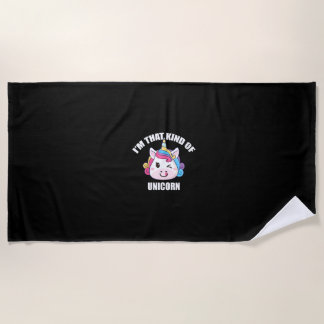 Serviette De Plage Femmes Je suis ce genre de licorne - Style d'échan