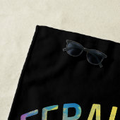 Serviette De Plage Feral Girl été Opossum Tie Dye Raccoon (En situation)