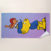 Serviette De Plage Ferald & Birzy | Ferret rencontre Whipporwill (Devant)