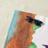Serviette De Plage Ferald | Plage Glace-Cream Delft (En situation)