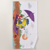 Serviette De Plage Ferald | Plage Glace-Cream Delft (Devant)