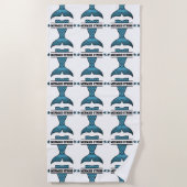 Serviette de plage ferme de sirène (Devant)