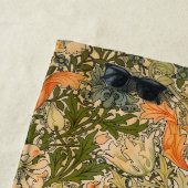 Serviette De Plage Festival de fleurs de William Morris Spring Compto (En situation)