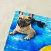 Serviette De Plage Fête de chien dans la piscine (En situation)