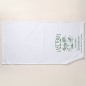 Serviette De Plage Fête de Fiançailles de Bord de Mer Moderne Cocktai (Devant)