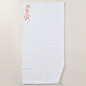 SERVIETTE DE PLAGE FÊTE DE FIANÇAILLES DE MARIÉE SUR MESURE MODERNE E (Devant)