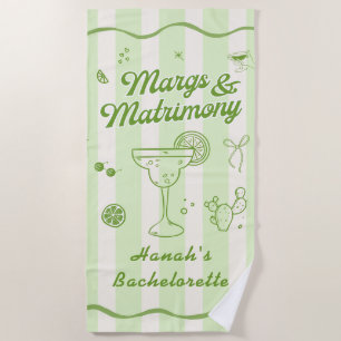 Serviette De Plage Fête de jeune fille en l'honneur d'une Margarita
