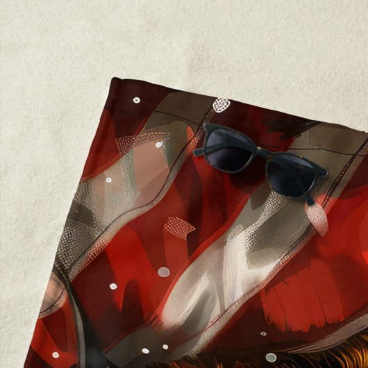 Serviette De Plage Fête de Noël du berger allemand Chien (En situation)