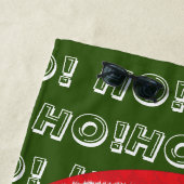 Serviette De Plage Fête de Noël du Père Noël africain américain (En situation)