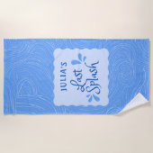 Serviette De Plage Fête d'enterrement de vie de jeune fille "Dernier  (Devant)