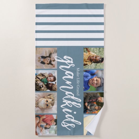 Serviette De Plage Fête des grands-parents (Devant)