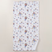 Serviette de plage fête des pères (Devant)