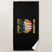 Serviette De Plage Fête des pères | Juste Un Père Régulier (Devant)