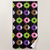 Serviette De Plage Fête nationale des beignes (Devant)