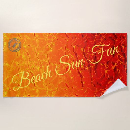 Serviette De Plage Feu (Devant)