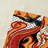 Serviette De Plage Feu (En situation)