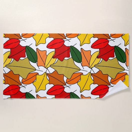 Serviette De Plage Feuille (Devant)