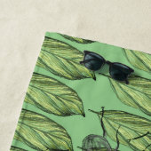Serviette de plage feuille Beetle Art (En situation)